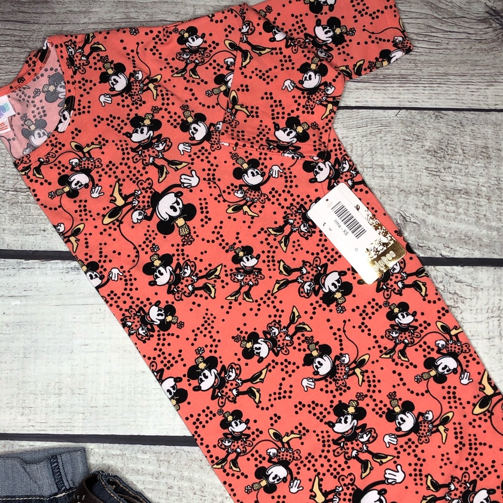Lularoe Disney Minnie Mouse Irma Top